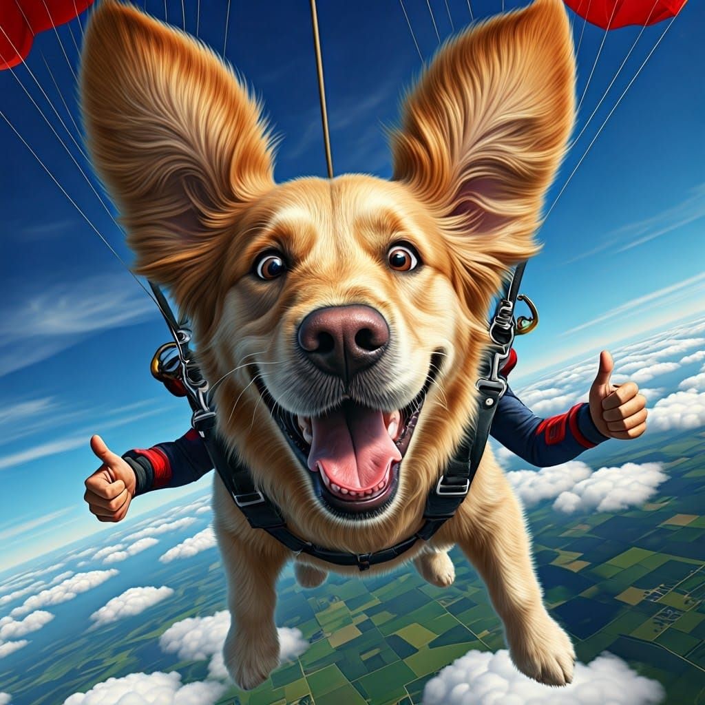Dog Skydiving: A Hilarious Mid-Air Adventure