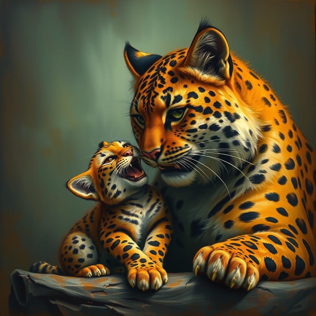 Unlikely Friends: Small Mouth and Big Cat in Dramatic Scene