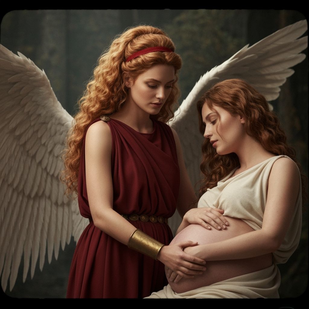 Eileithyia, Greek Goddess of Childbirth, in a Cinematic Scen...