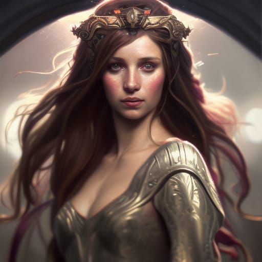 Princess Lyssa Portrait in Hyperdetailed Concept Art Style
