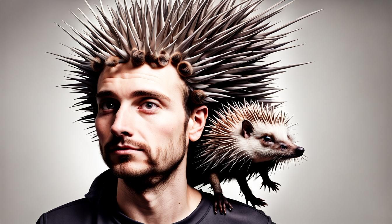 Anamorphic Hedgehog-Human Hybrid Creature