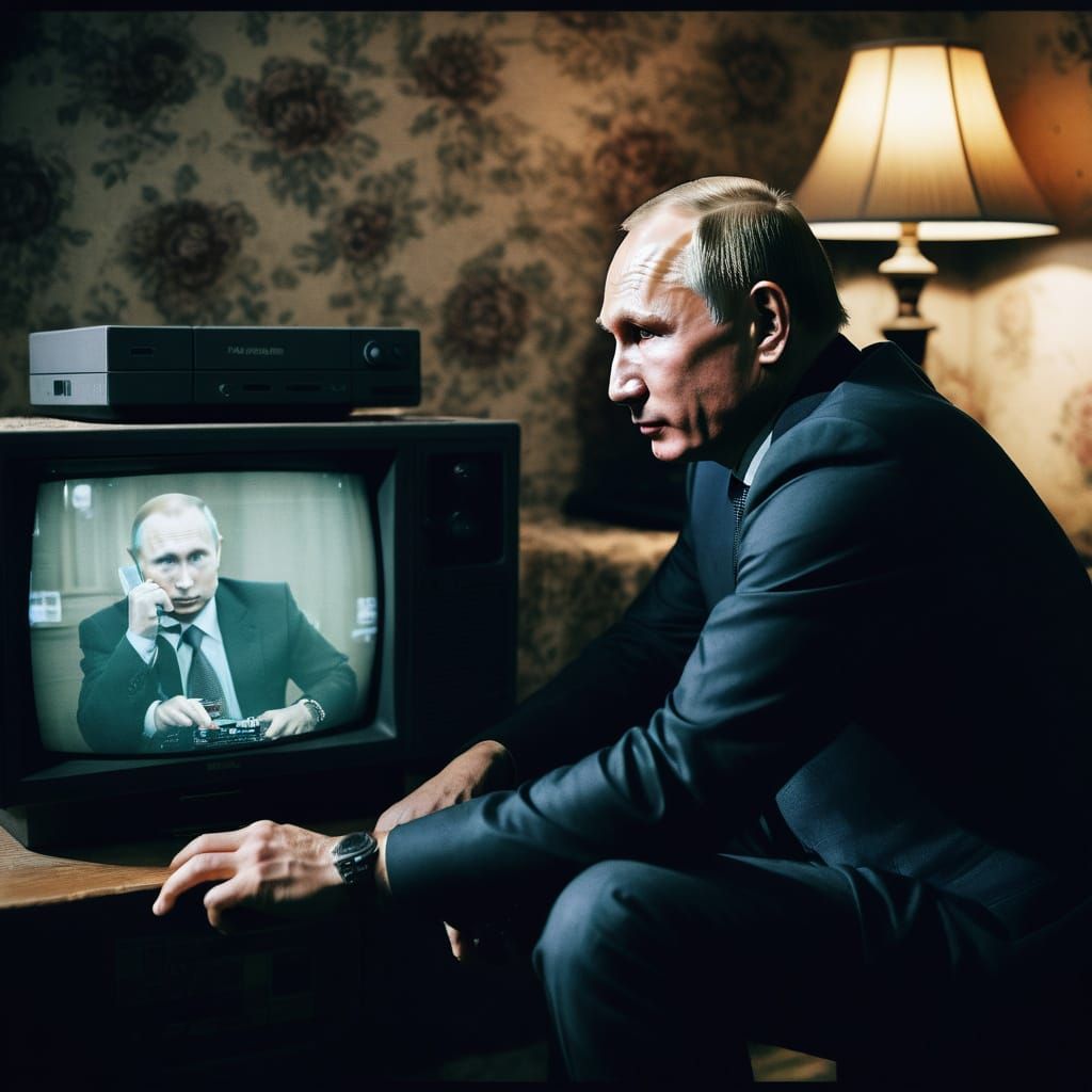 Grunge Putin Plays PlayStation 1 in a Gritty 90s Bedroom