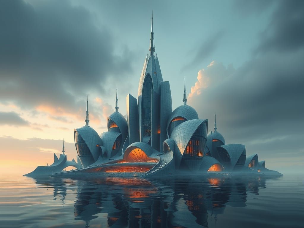 Ethereal Waterfront Citadel