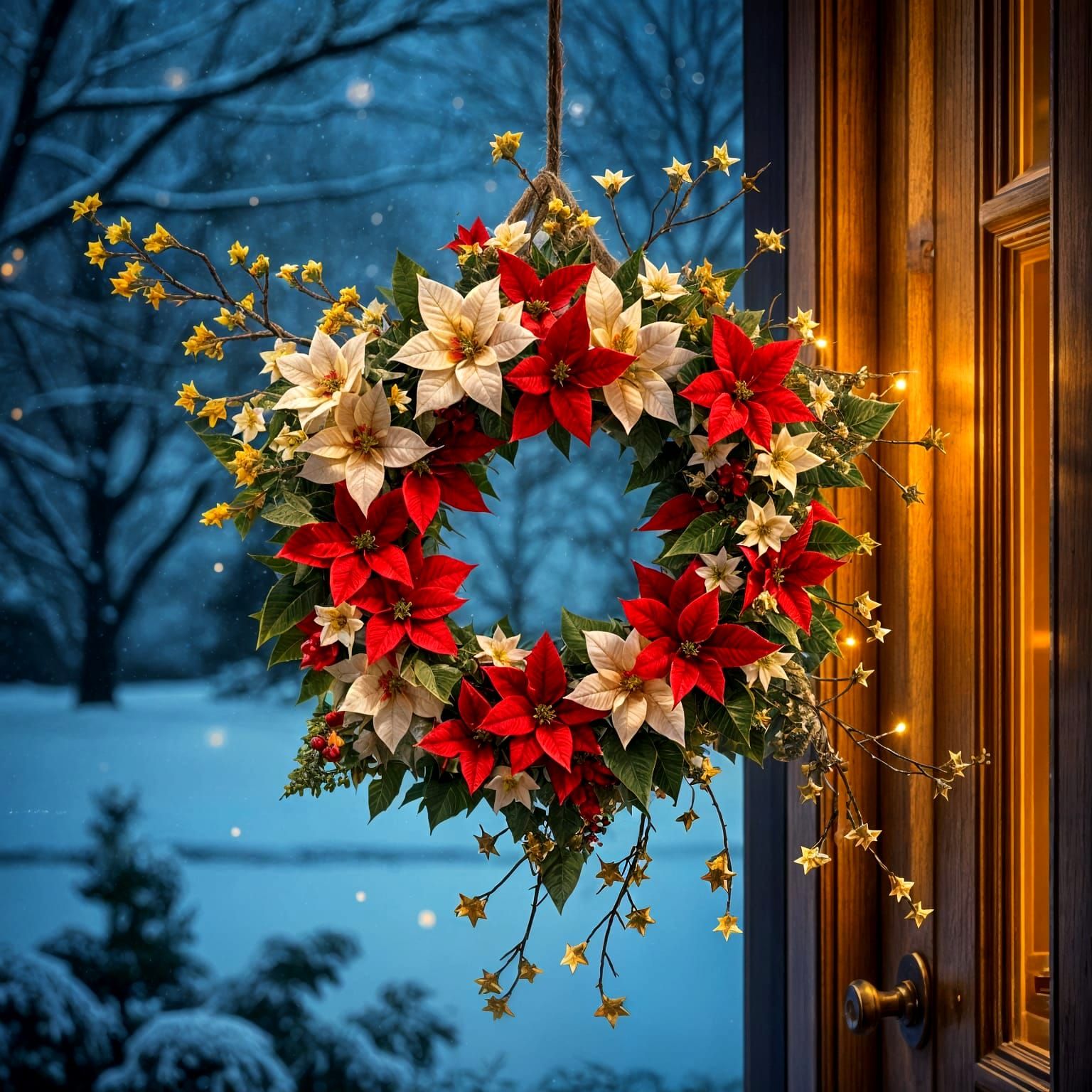 Sparkling Holiday Wreath Shooting Star