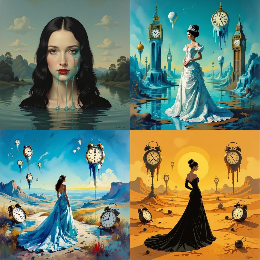 Surrealist Dreamscape Inspired by Masters of Surrealism