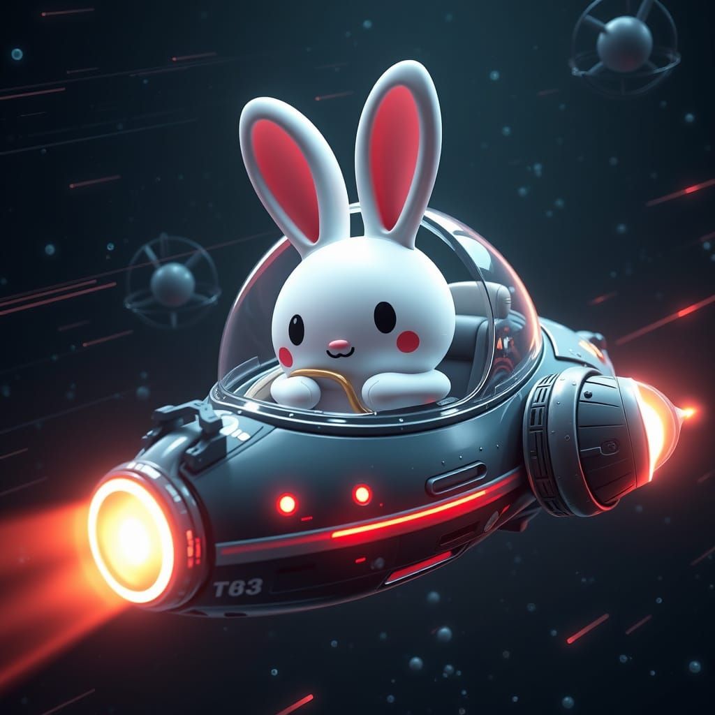 Miffy Bunny Spaceship