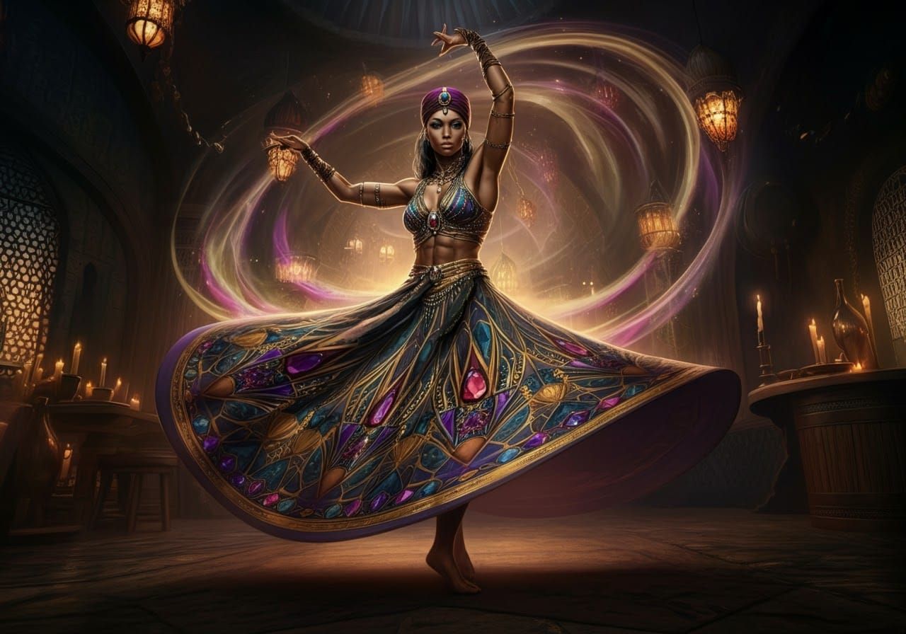 Dervish in Arabian Nights-Inspired Dance of Whirling Magic