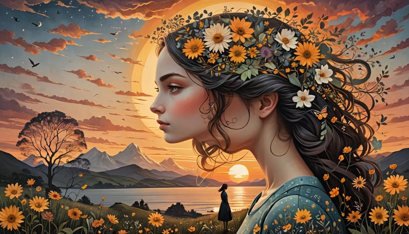 Nostalgic Memories: Digital Art Collage of Youth