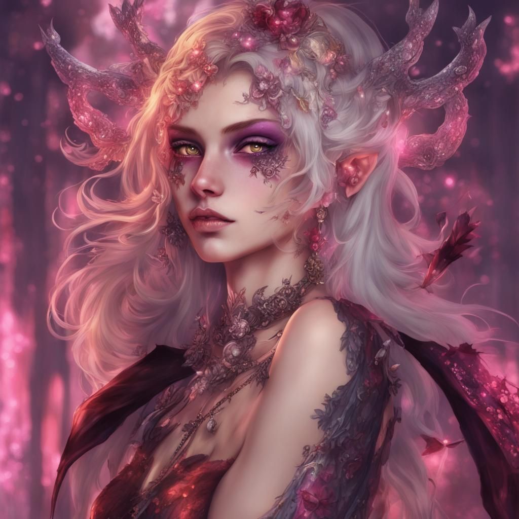 Devious Genderbent Satyr in Hyperdetailed Digital Art