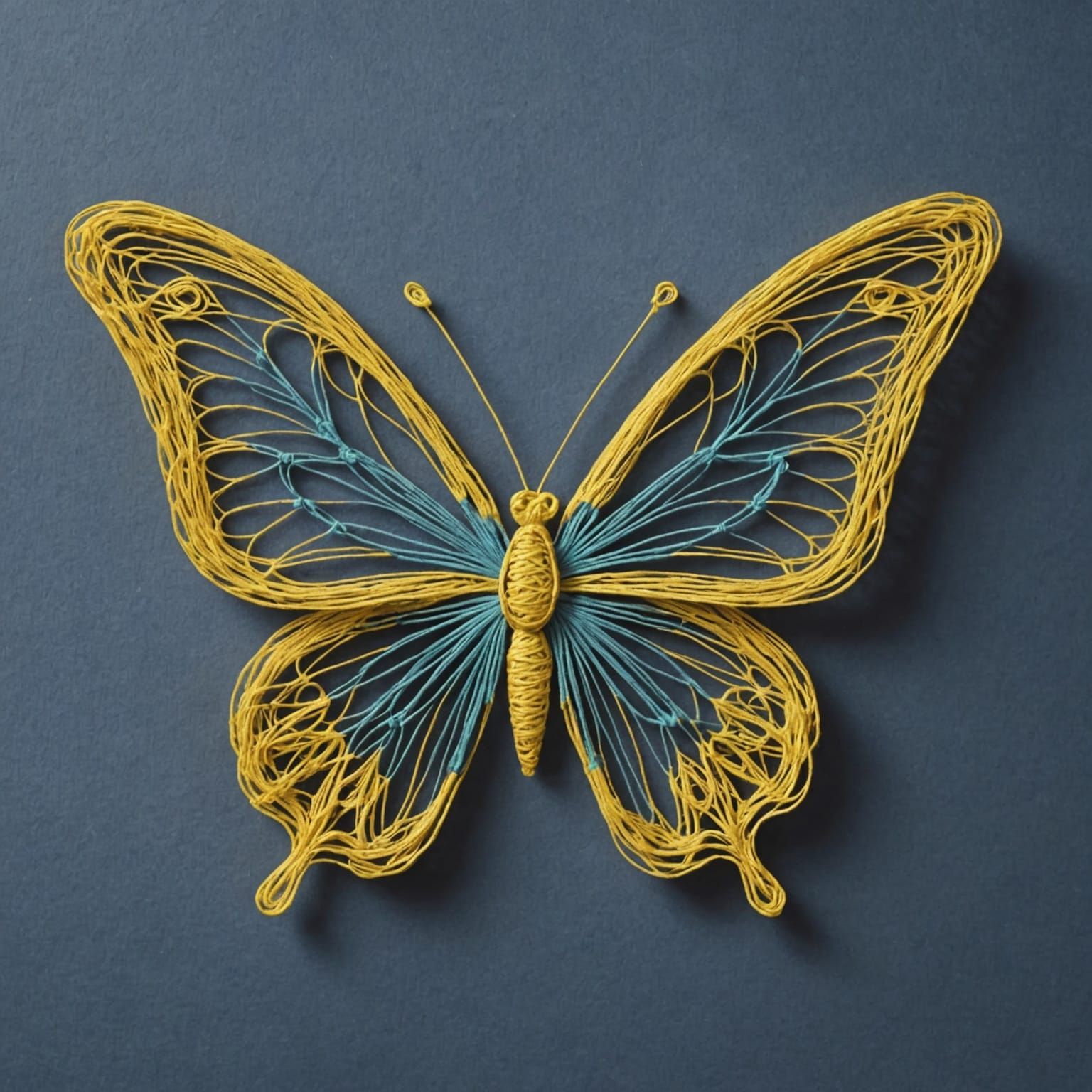 String Butterfly Art