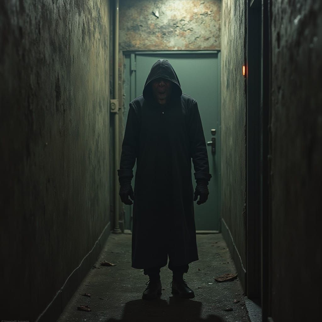 Surreal Dark Cityscape in Grimy Post-Apocalyptic Style