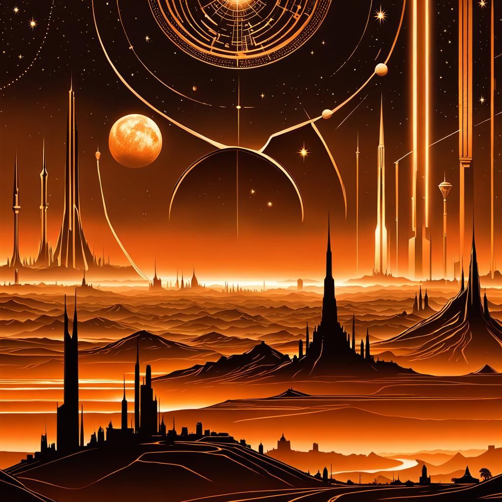 Marsport: Ley Lines and Art Deco Skyscrapers on Mars