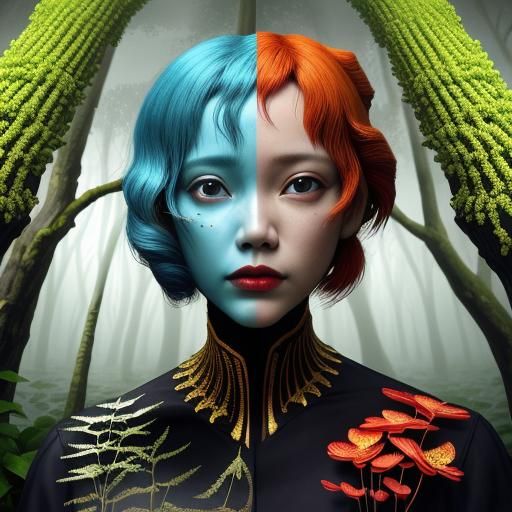 Psychedelic Rainforest in Photorealistic Style