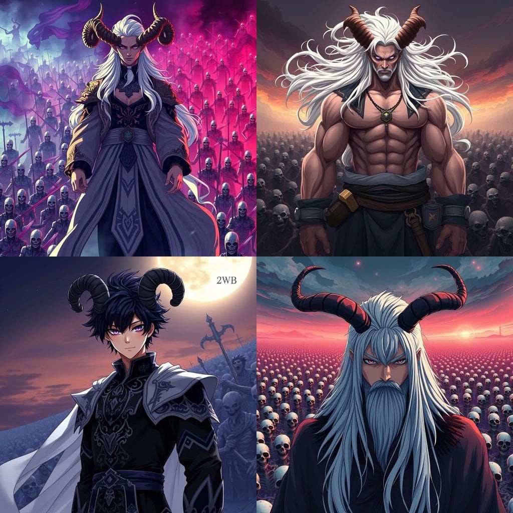 Manga-Inspired Dragon Lord in a Dark Fantasy Realm