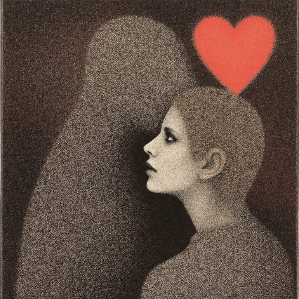 Mind Bending Recursive Head Devours Reflection Amid Glitch S...