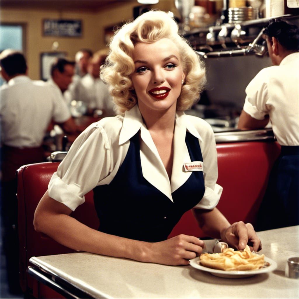 Marilyn Monroe: Diner Waitress Portrait