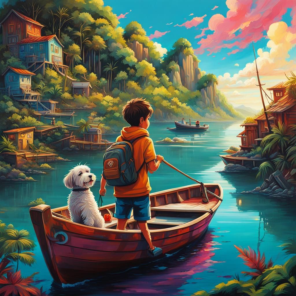 Boy, Dog, and Bigfoot Island: Graffiti Art