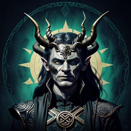 Loki Mask of Dark, Gothic Fantasy