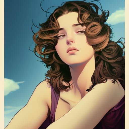 Teenagers Holding Hands: Hyperdetailed Portrait