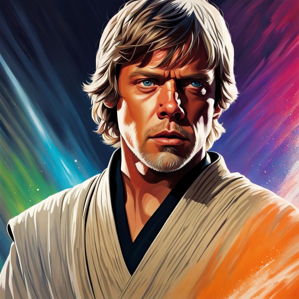 Hyperrealistic Luke Skywalker Concept Art