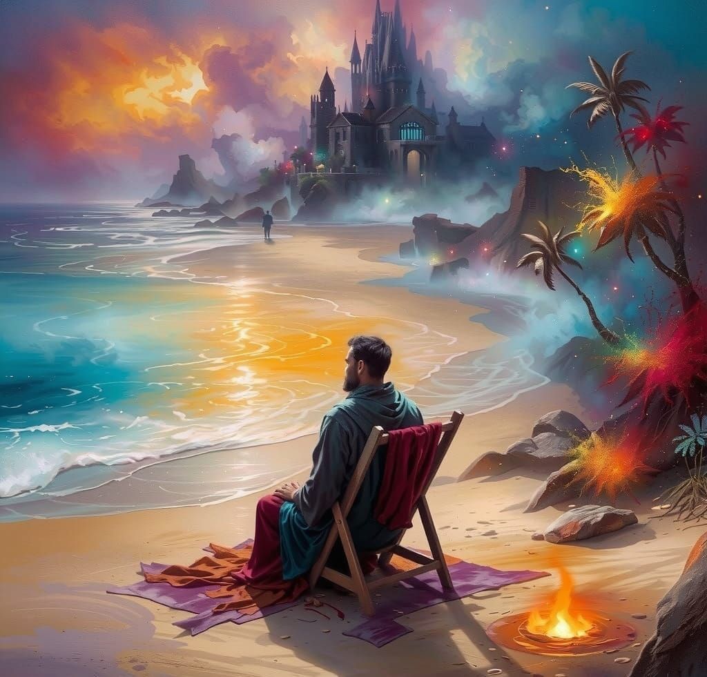 Whimsical Fantasy Masterpiece in Vibrant Colors