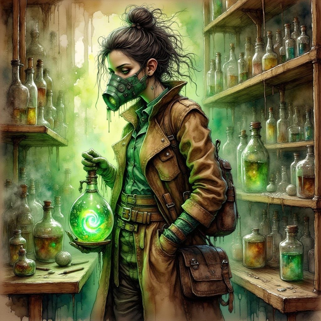 Boiler Alchemist Style: Moody Mix-Media Art