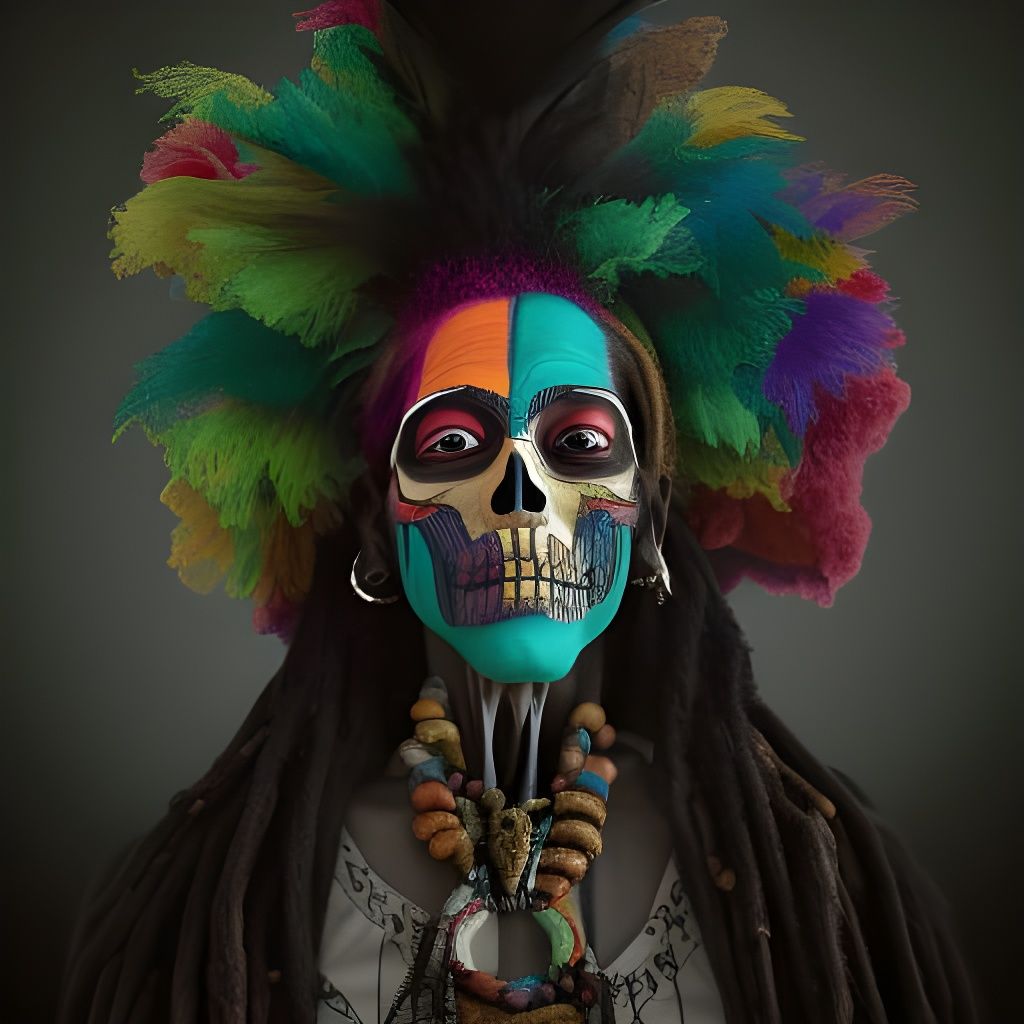 New Orleans Witch Doctor Editorial Portrait
