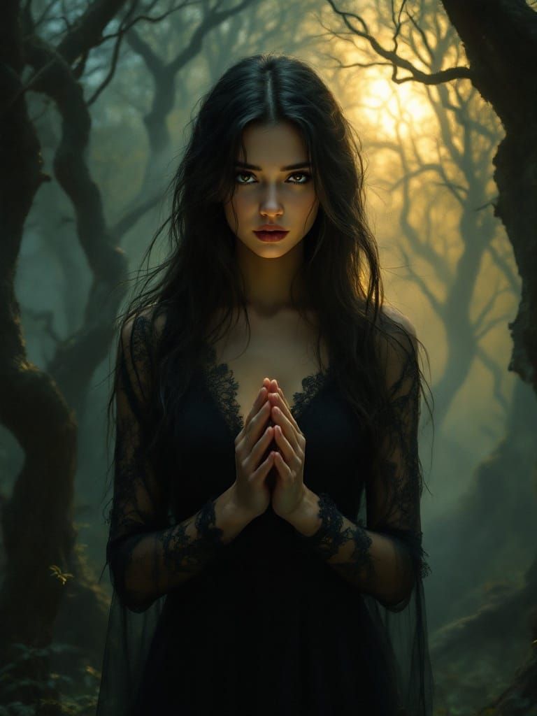 Ethereal Layla in a Mystical Forest