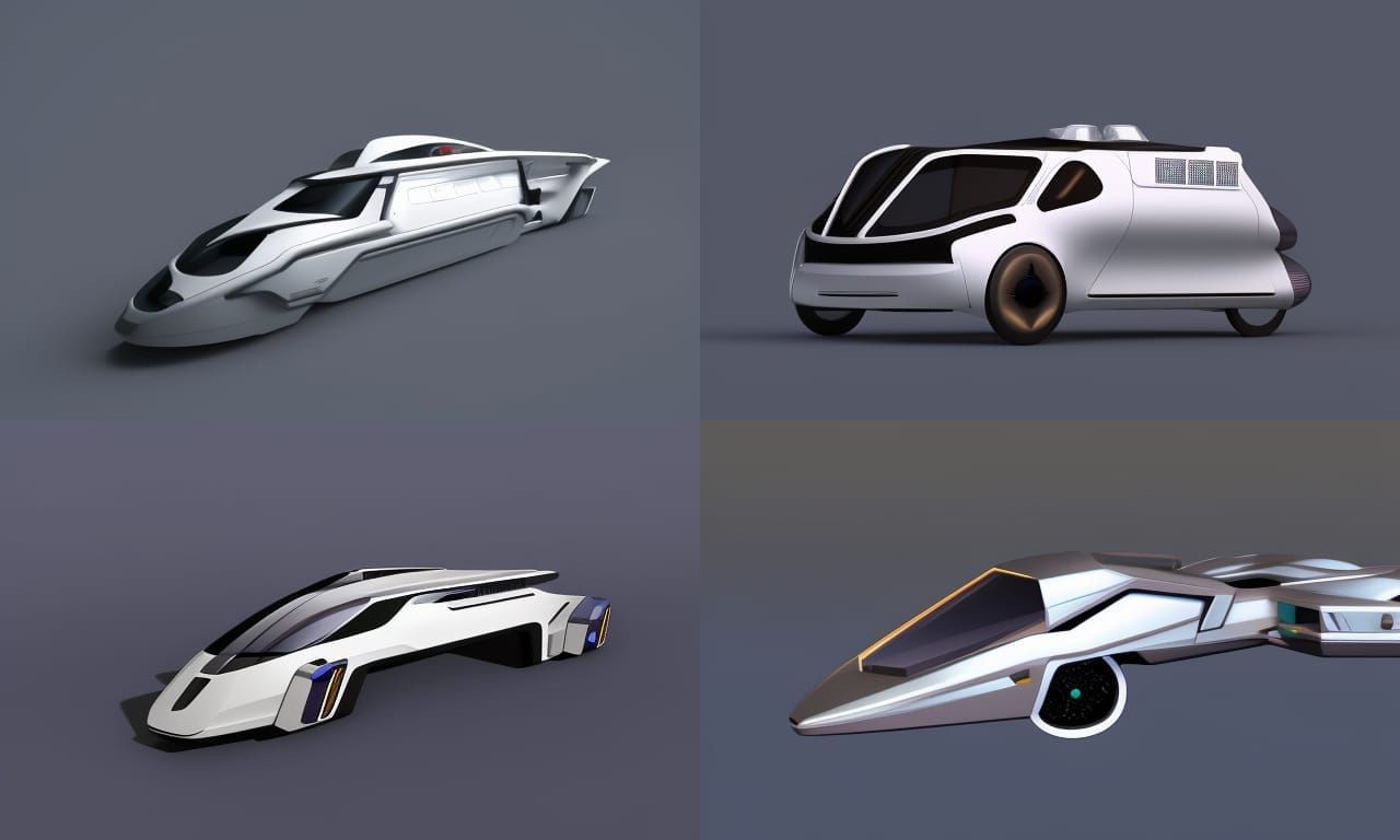 Sleek Futuristic Vehicle Concept Design