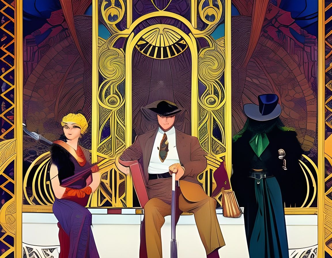 Art Nouveau Graphic Novel Concept Art