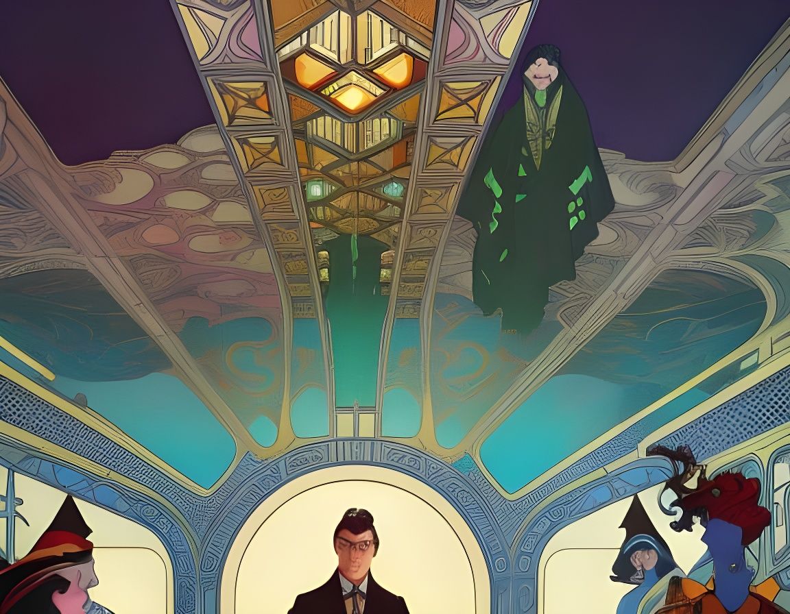CLUE Reimagined as Art Nouveau Graphic Novel