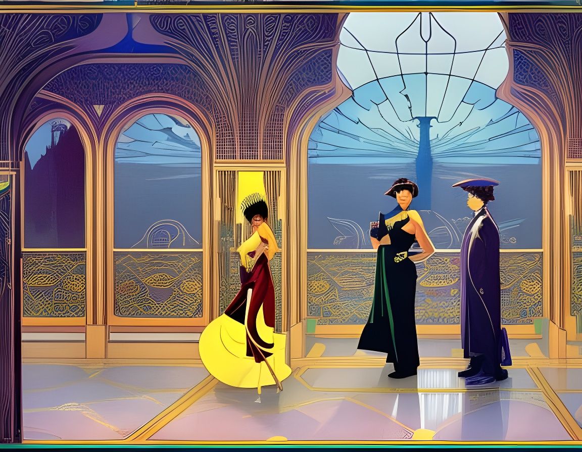 Art Nouveau Graphic Novel Cover Design