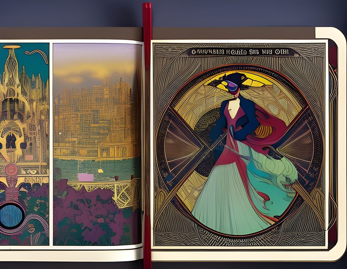 CLUE Reimagined: Art Nouveau Graphic Novel Concept