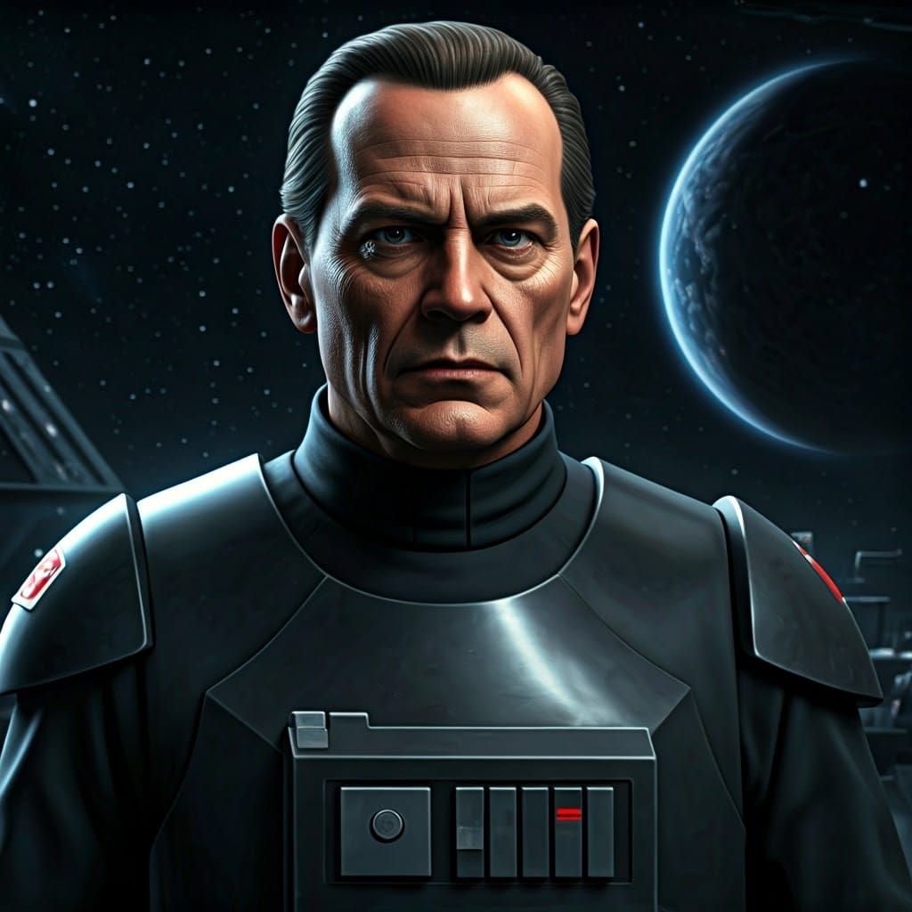 Futuristic Tank Commander Portrait in HDR