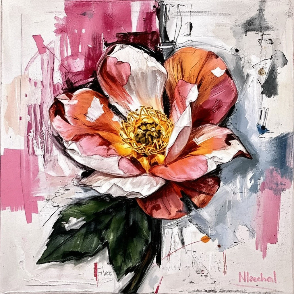 Spice-Rose with Acrid Fragrance as Impasto Painting