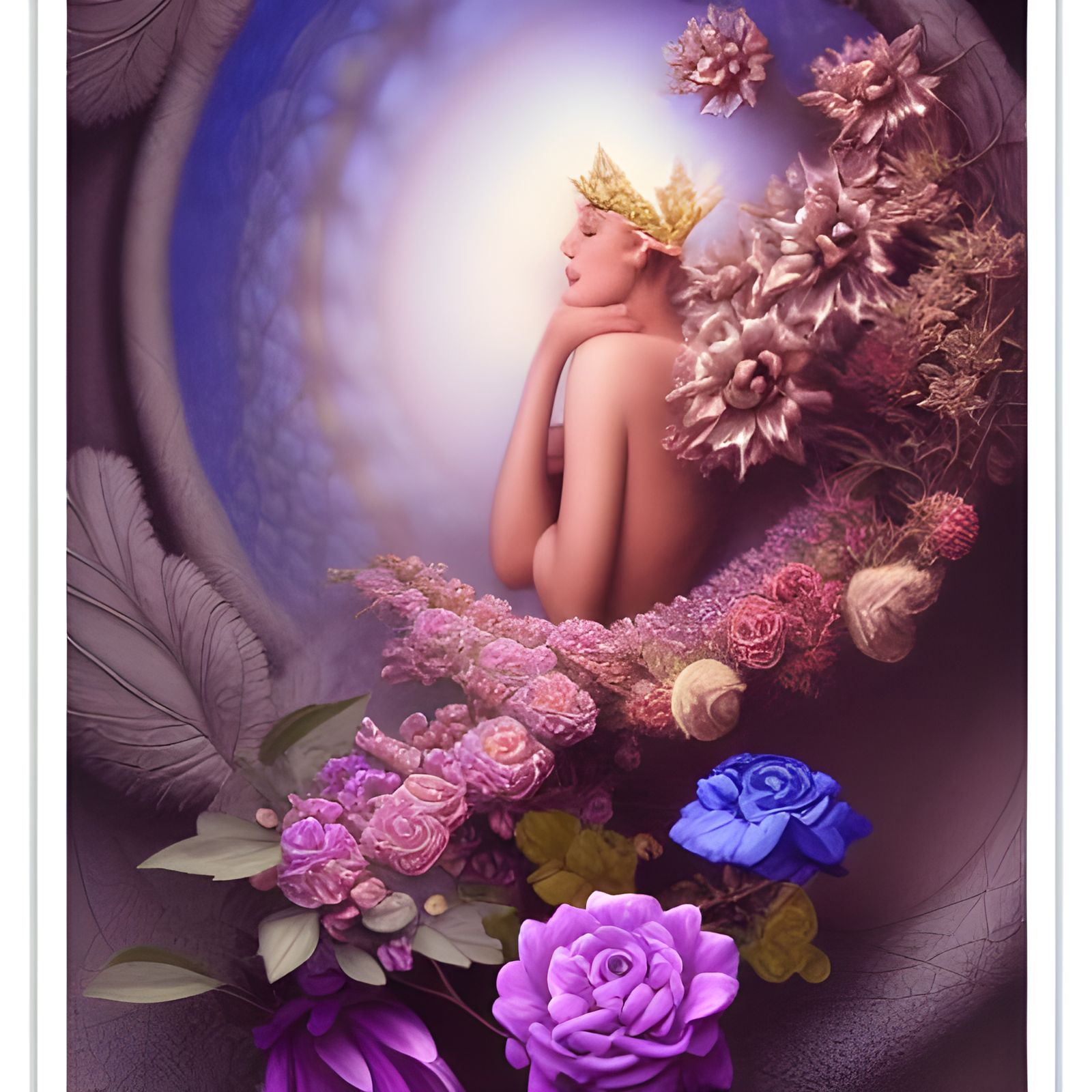 Fractal Flowers in Photorealistic Digital Art