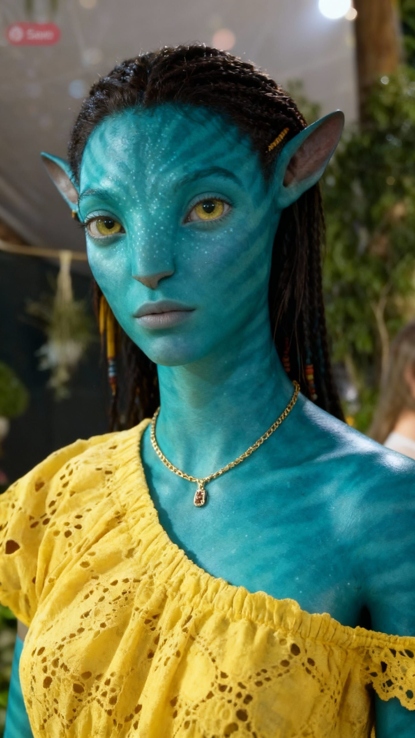 Photorealistic Female Na'vi Portrait in Natural Light