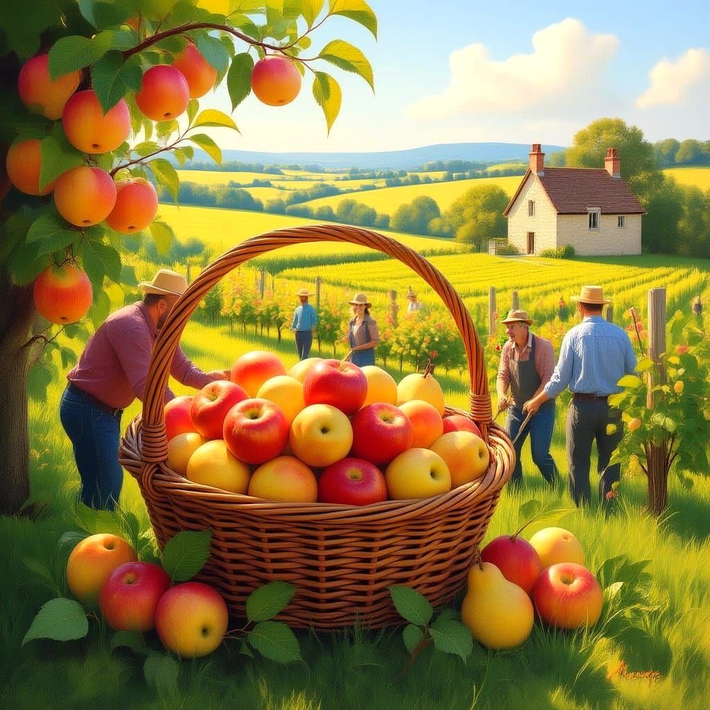 Fruit Picking in the English Countryside