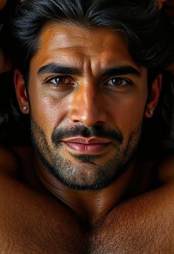 Hyperrealistic Male Form in Intimate Repose