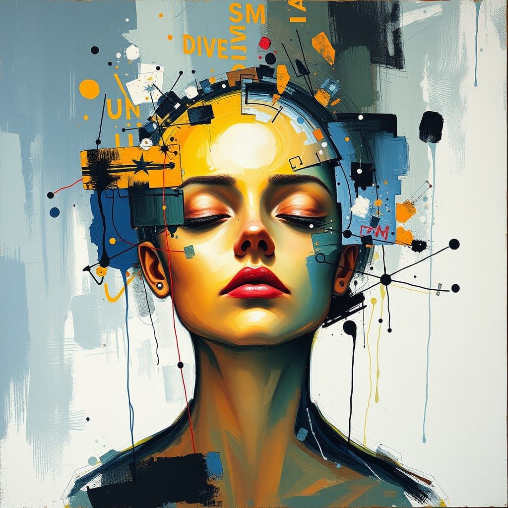 Abstract Sensory Experience in Vibrant Colors