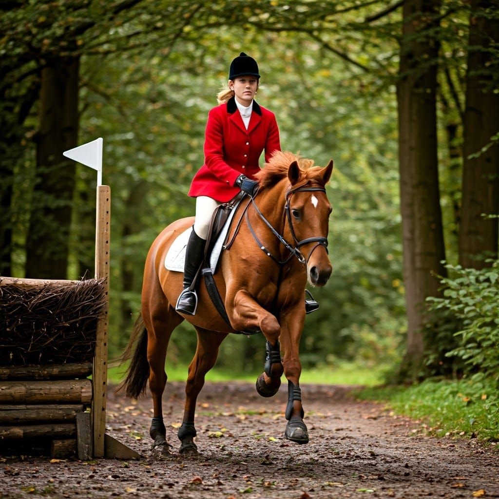 Elegant English Countess Soars on Horseback in 19th-Century-...