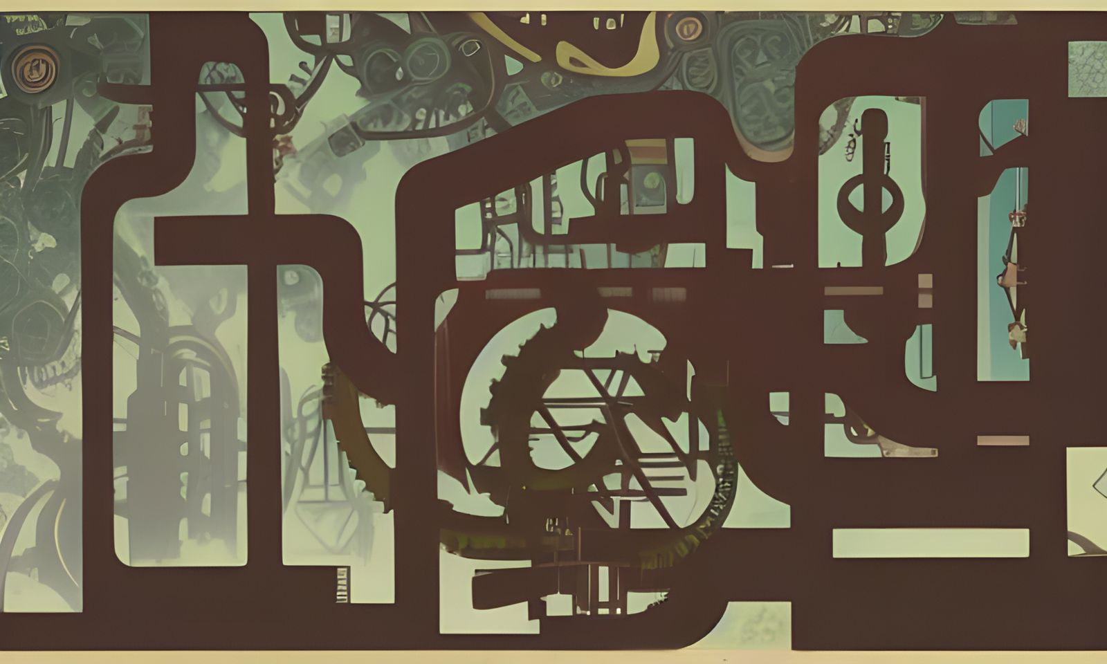 Ecological Biopunk Cityscape with Neon Glasswork