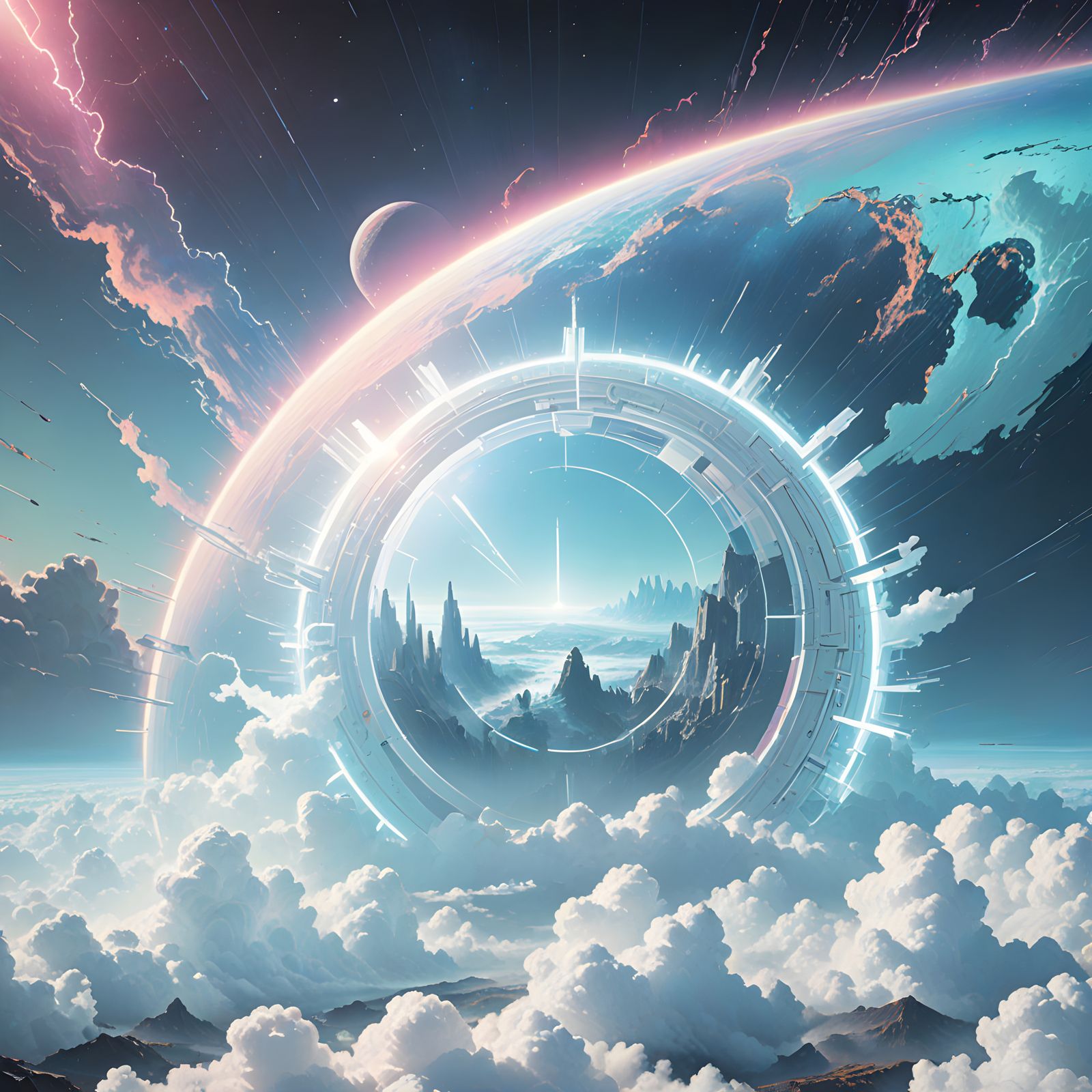 Cosmic Portal in Soft Focus Dreamscapes