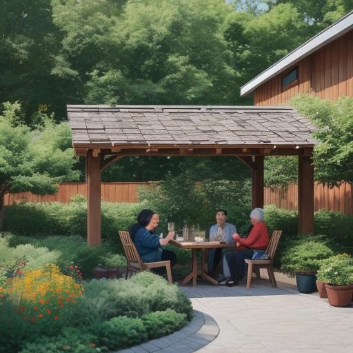 Vibrant Community Housing Scene in Natural Light