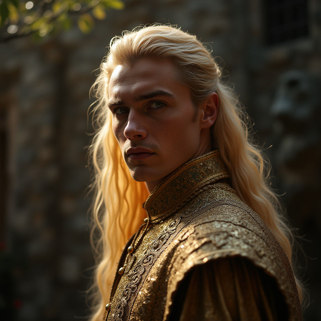 Prince at Rapunzel Tower: Stylized Fashion Photography