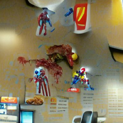 Zombie Feast at McDonald's: Iron Man's Last Meal