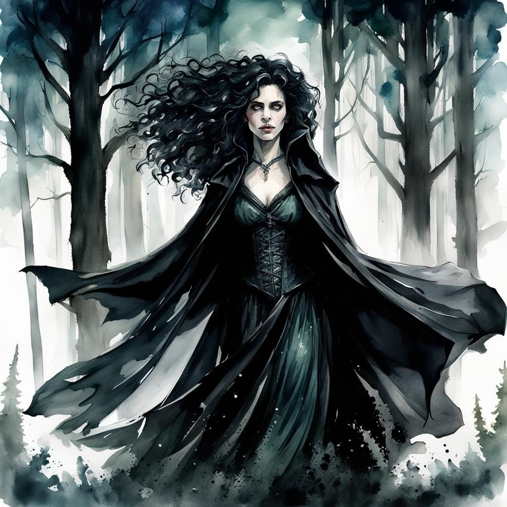 Bellatrix Lestrange Watercolor