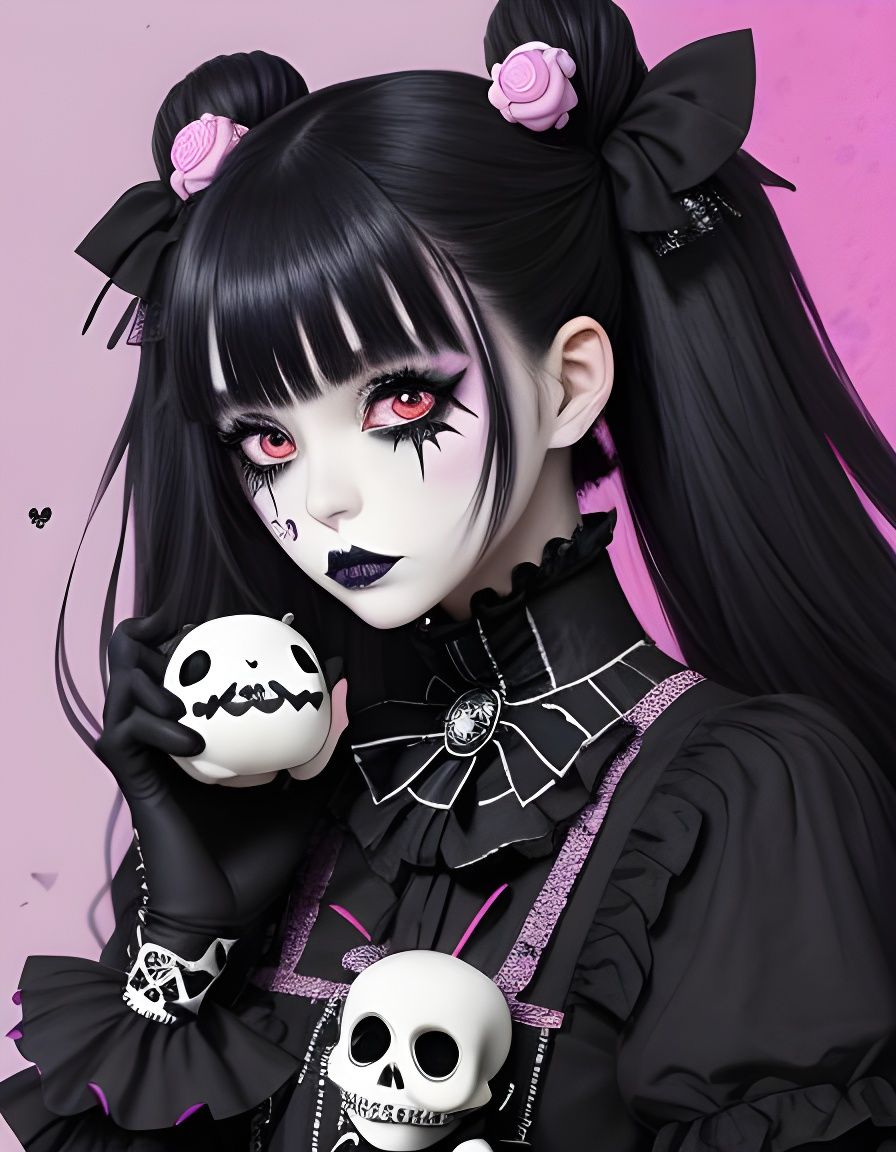 anime goth girl #4