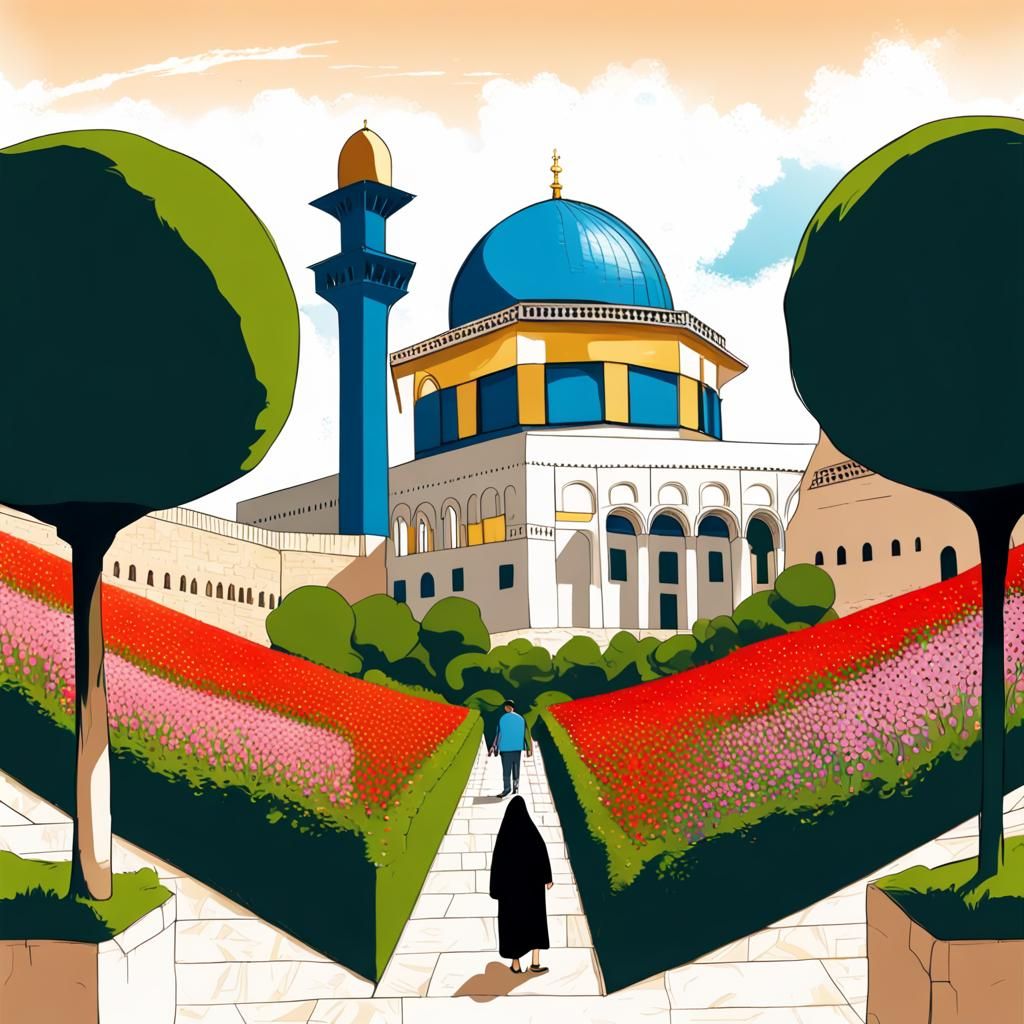Utopian Palestine: A City of Future Illustration