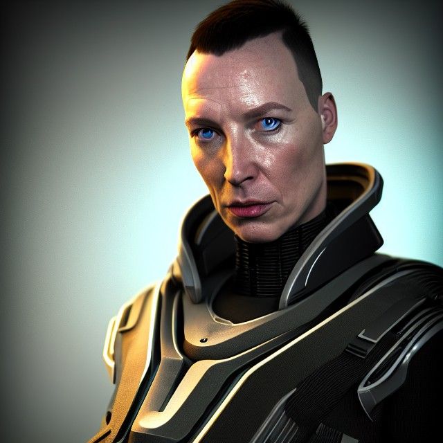 Detailed 3D Portrait Inspired by Gary Oldman